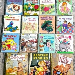 VTG Lot of 15 My Little Golden Books & First Little Golden Books Amazing Shape